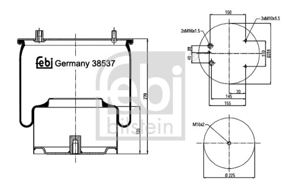 FEBI BILSTEIN Metallipalje, ilmajousitus 38537